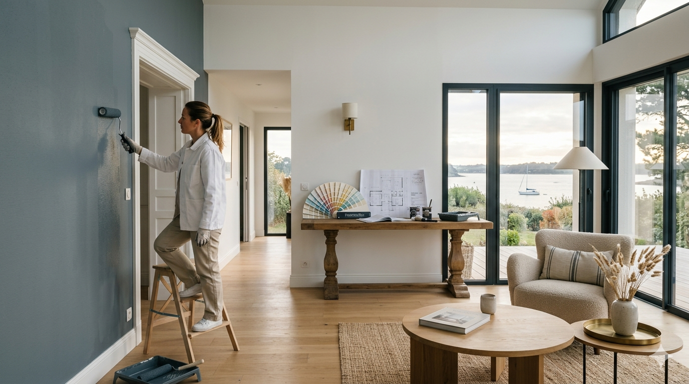 Peintre pour architectes d'intérieur et décorateurs en Morbihan - Finitions haut de gamme Blas Peinture